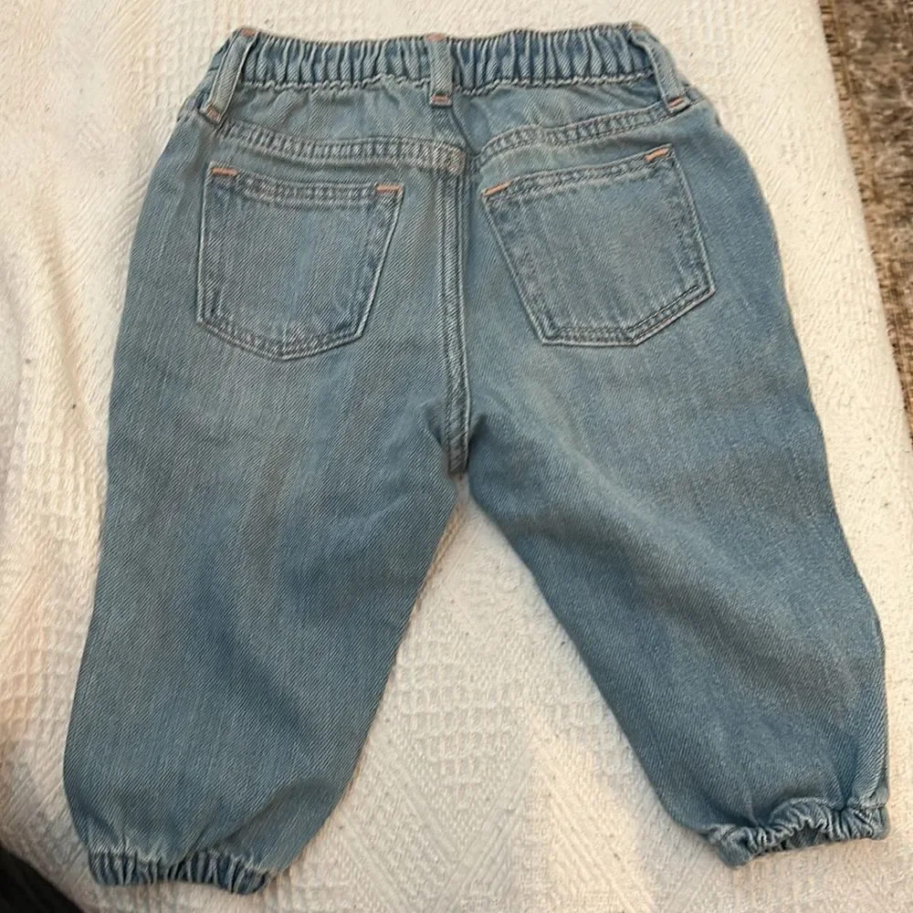 Gap Baby 100% Organic Cotton Bubble Jeans with Washwell